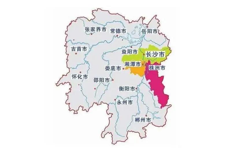 长株潭都市圈范围